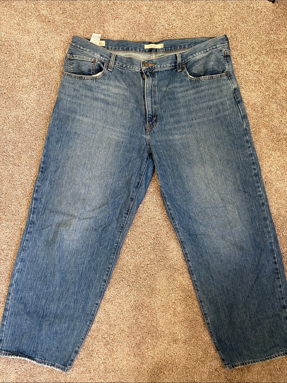 Levi’s baggy dad Relaxed Fit women’s Denim Jeans - Medium Blue wash size 34
